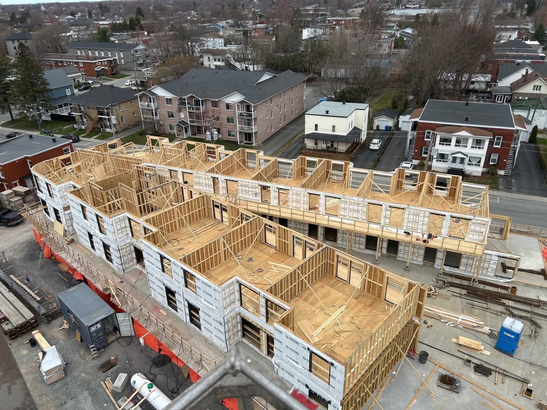 Projet 116 logements abordables neufs - Granby - Client Innoplex construction résidentielle et multilogement